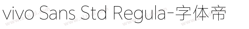 vivo Sans Std Regula字体转换